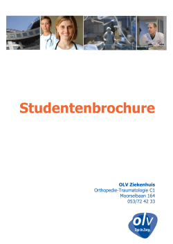 Studentenbrochure - OLV Ziekenhuis Aalst