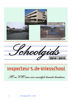 downloaden van de Schoolgids 2014-2015.