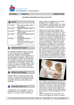 Informatieblad nr. 37 van 14-11-2014