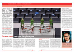 een sterke partner in cybersecurity