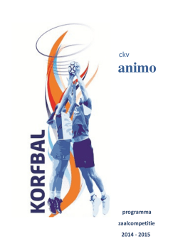programma zaalcompetitie 2014 - 2015