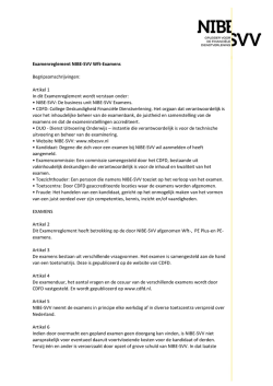 Examenreglement NIBE-SVV Wft-Examens Begripsomschrijvingen