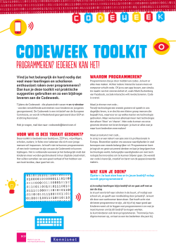 coDeWeek toolkit