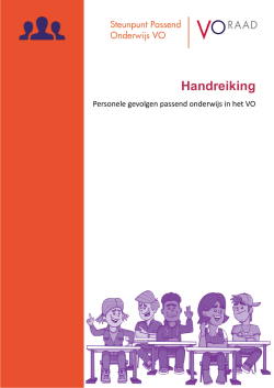 Handreiking personele gevolgen - Steunpunt