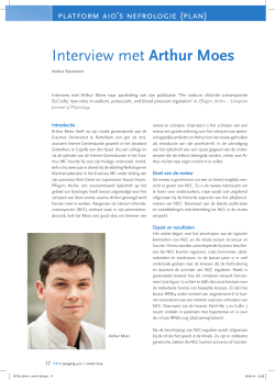 Interview met Arthur Moes