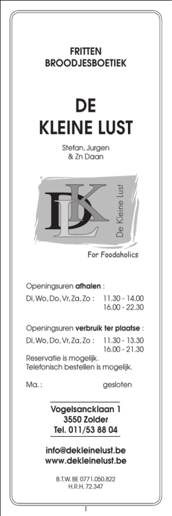 Huidige prijslijst (PDF)