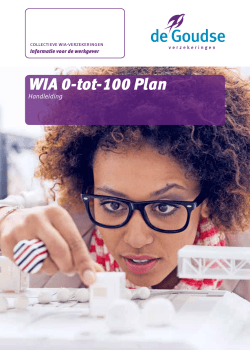 Handleiding WIA 0-tot-100 Plan