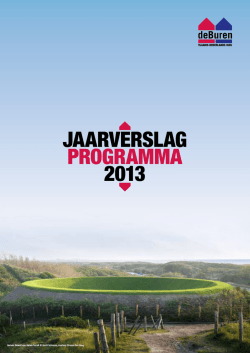 JAARVERSLAG PROGRAMMA 2013