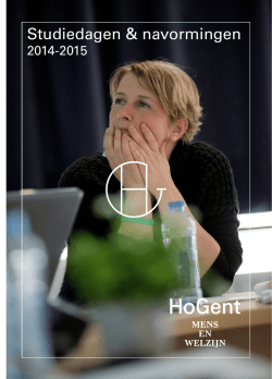 Download het volledige aanbod studiedagen en navormingen 2014
