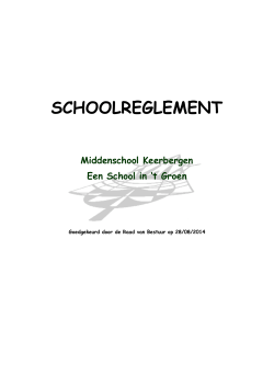 Schoolreglement - Middenschool Keerbergen