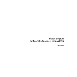 Fluxys Belgium Halfjaarlijks financieel verslag 2014