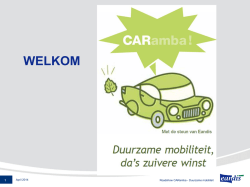 Eandis productaanbod duurzame mobiliteit