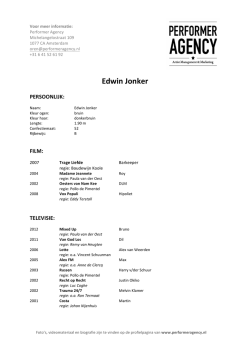 Edwin Jonker - Performeragency