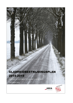 Gladheidbestrijding 2010 - 2011