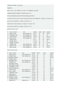 Hcp 0 - 18,4 - Lions Golf Trophy