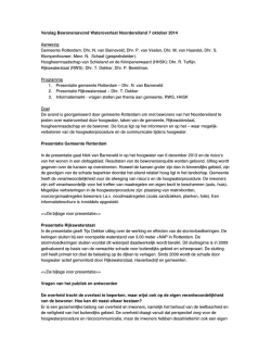 Verslag Bewonersavond Wateroverlast Noordereiland 7