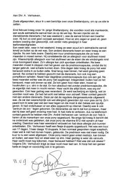 Aan Dhr. A . Verhoeven,