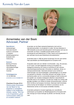 Download CV (pdf) - Kennedy Van der Laan