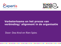 Door: Dea Knol en Rien Spies - Expertis Onderwijsadviseurs