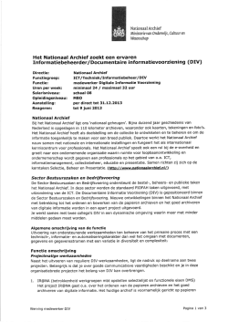 Bijlage bij besluit Wob-verzoek over