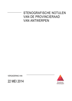 22 mei (pdf - 2MB) - Provincie Antwerpen