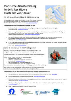 Maritieme dienstverlening Maritieme dienstverlening in de