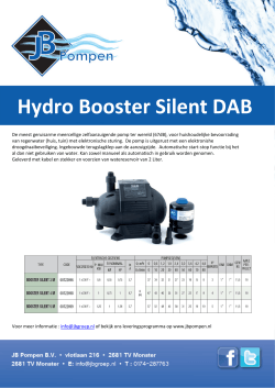 Hydro Booster Silent DAB