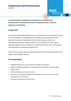 Implantatie hartritmemonitor
