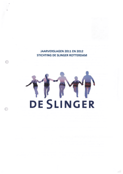 Jaarverslag 2011-2012 - De Slinger Rotterdam