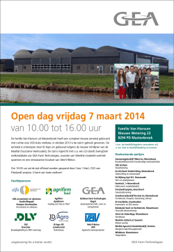 Opendag Van Ittersum - GEA Farm Technologies