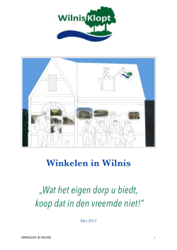 Winkelen in WIlnis _Analyse enquete_juni2014