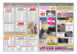 GROTE HERFSTOPENDEURDAGEN -50% ??%