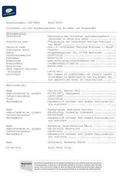 Dossiernummer: 40478840 Blad 00001 Uittreksel uit het