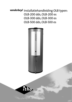 Installatiehandleiding OLB typen: OLB-200 dds