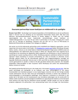 Duurzame partnerships tussen bedrijven en