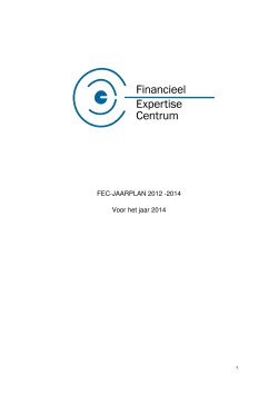 FEC-jaarplan 2012-2014, voor het jaar 2014 (PDF: 188,2 KB)