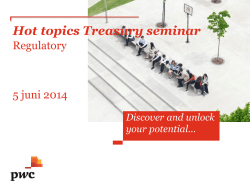 Hot topics Treasury seminar