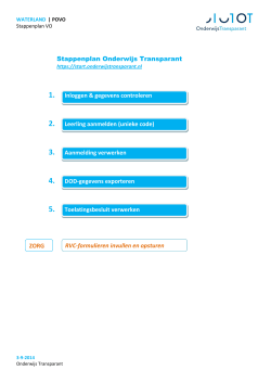 stappenplan waterlandse overstap (v.o)