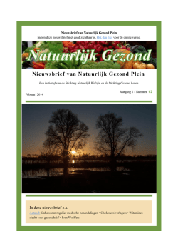 Februari - Natuurlijk Gezondplein