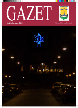 Editie Januari 2015 - Gazet