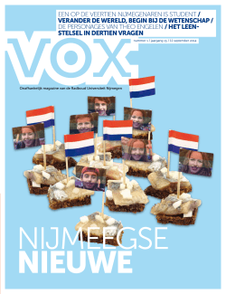 een op de veertien nijmegenaren is student