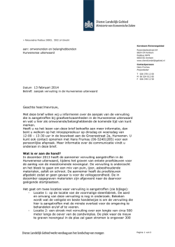 informatiebrief omwonenden Aanpak Vervuiling Hurwenense