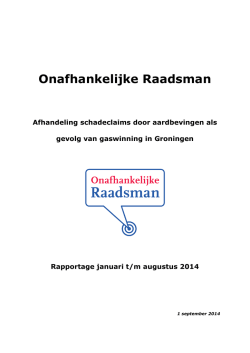 Halfjaarrapportage Onafhankelijke Raadsman