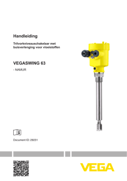 Handleiding VEGASWING 63