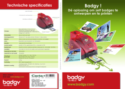 Badgy Evolis printer BROCHURE NL
