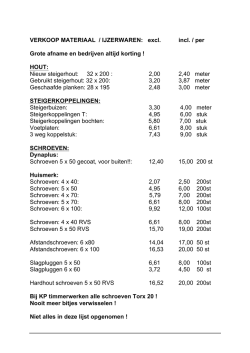 VERKOOP MATERIAAL / IJZERWAREN