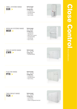 Close Control airconditioners - Gafco