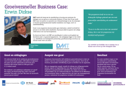 Groeiversneller Business Case: Erwin Dirkse