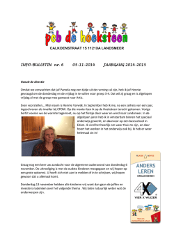 info nr. 6 - 05-11-2014