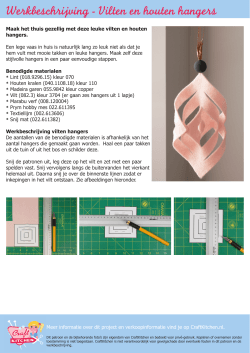 Werkbeschrijving Hangers van vilt en hout (PDF).